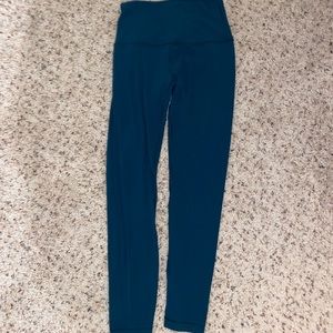 Teal lululemon align leggings